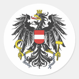 Federal Republic of Austria Classic Round Sticker
