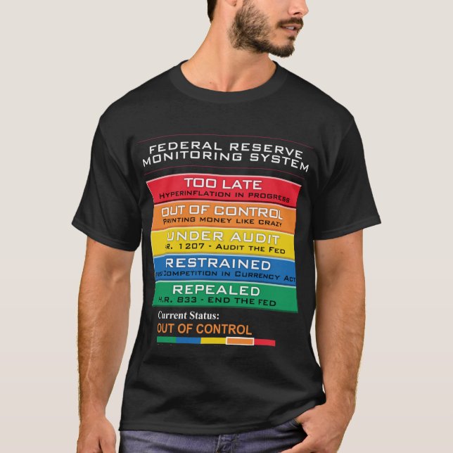 Federal Reserve Monitoring System T-Shirt Male (Front)