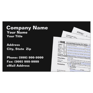 Federal Tax Forms Business Card