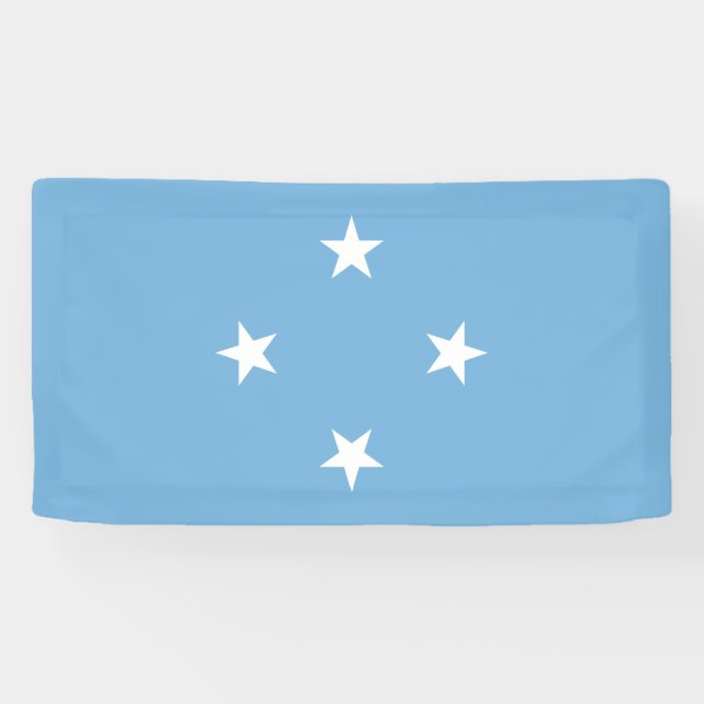 Federated States of Micronesia Flag Banner (Horizontal)