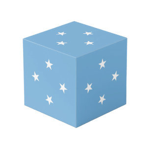 Federated States of Micronesia flag Cube
