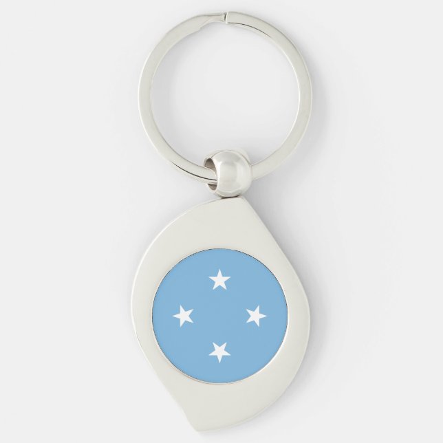 Federated States of Micronesia Flag Keychain (Front)