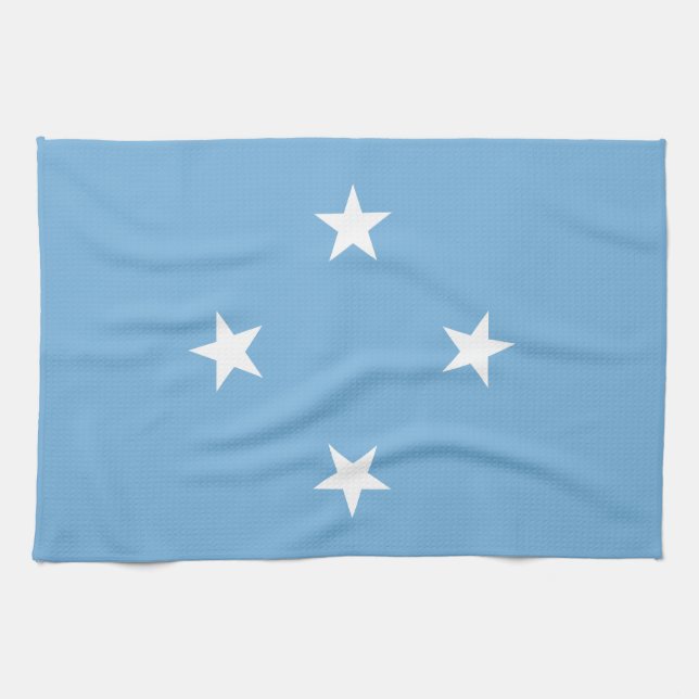 Federated States of Micronesia Flag Kitchen Towel (Horizontal)