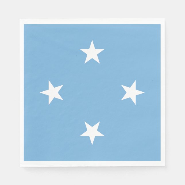 Federated States of Micronesia Flag Napkin (Front)