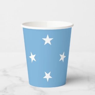 Federated States of Micronesia Flag Paper Cups