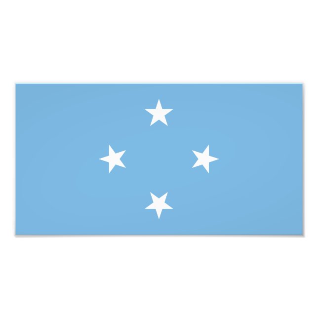 Federated States of Micronesia Flag Photo Print (Front)