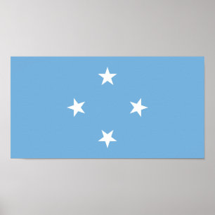 Federated States of Micronesia Flag Poster