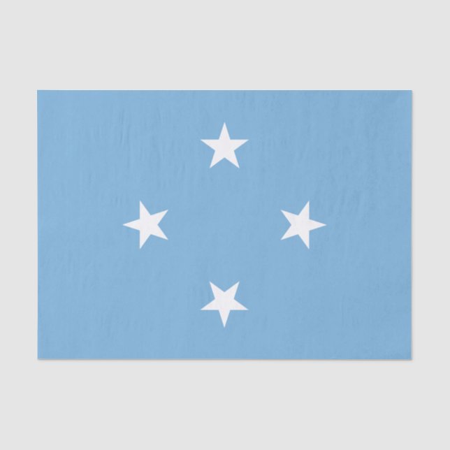 Federated States of Micronesia Flag Tissue Paper (Front)