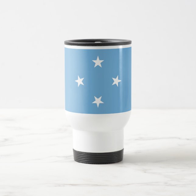 Federated States of Micronesia Flag Travel Mug (Center)