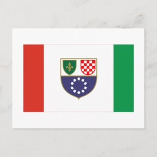 Federation of Bosnia & Herzegovina Flag Postcard