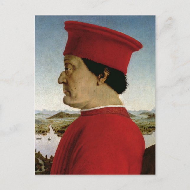 Federigo da Montefeltro Duke of Urbino, c.1465 Postcard (Front)