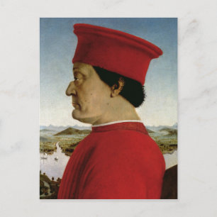 Federigo da Montefeltro Duke of Urbino, c.1465 Postcard