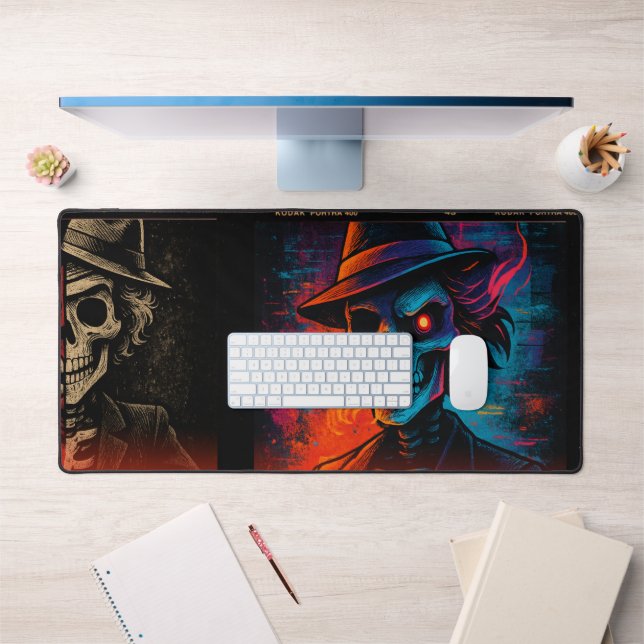 Fedora Skeleton Desk Mat (Office 1)