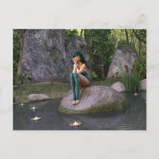 Fée à la carte postale Enchanted Pond (Devant)