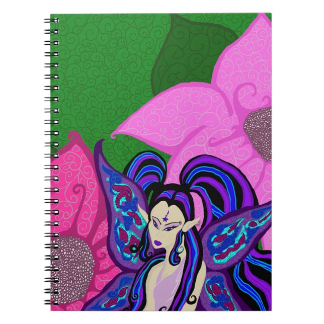 Fée dans le carnet de fleurs (Devant)