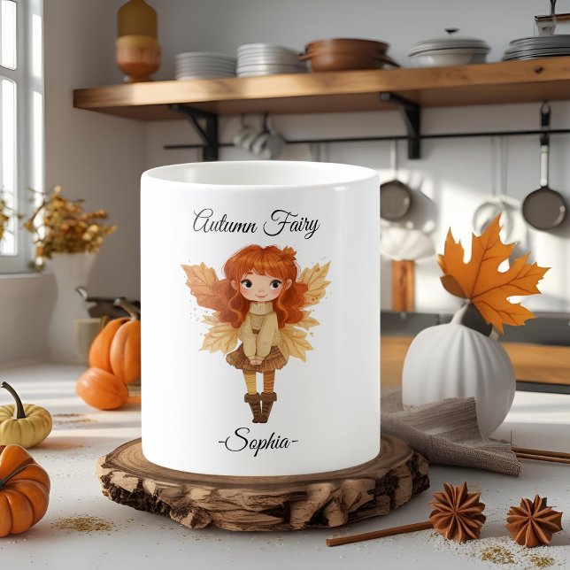 Fée d'automne minimale - Mug personnalisée (Créateur téléchargé)