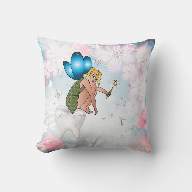 Fée de dents Personnalisé Américain MoJo Coussin (Recto)