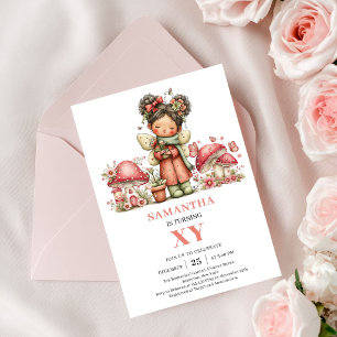 Fée de Fairyland 3ème Anniversaire Invitation Fleu