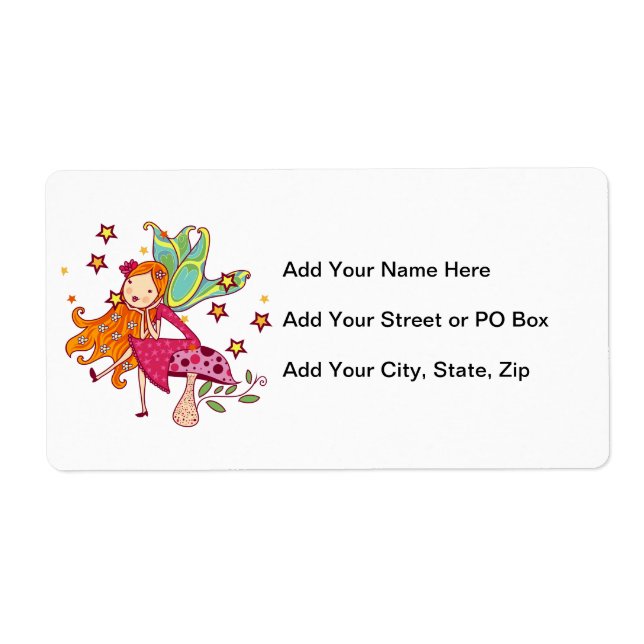 Fée de jardin sur le champignon (Devant)