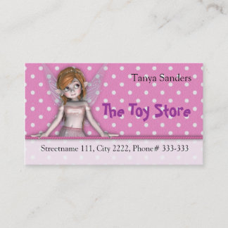 Fée de Polkadot de carte de visite