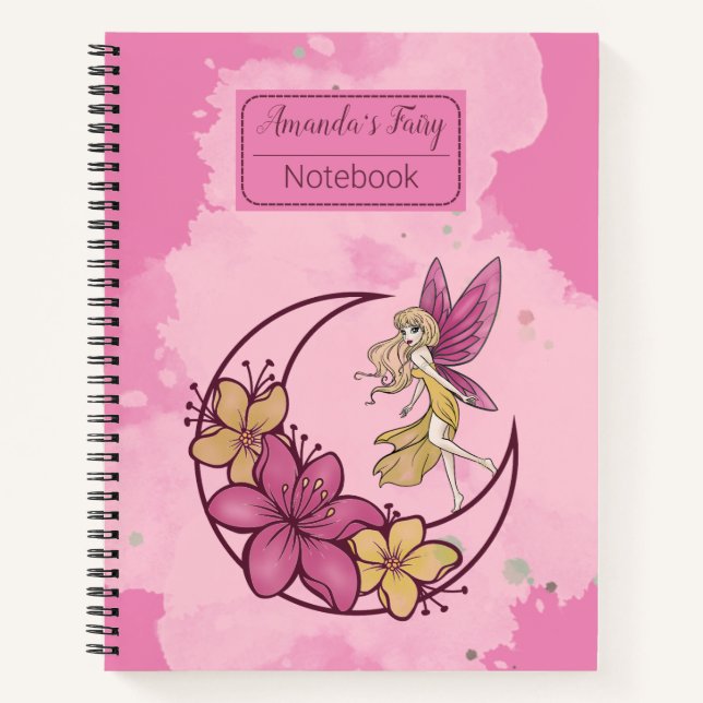 Fée d'Imaginaire mignonne sur le Carnet Motif de l (Devant)