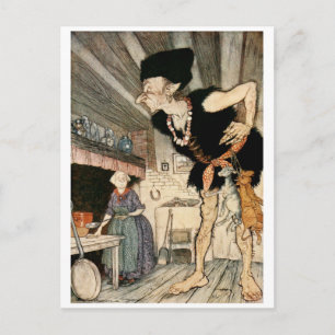 Fee-fi-fo-fum, I Smell the Blood of an Englishman Postcard