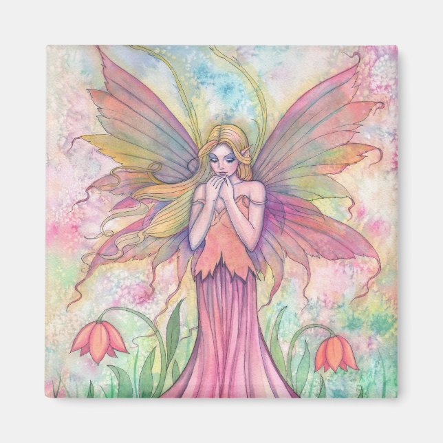 Fée Fleur Sauvage Magnet (Devant)
