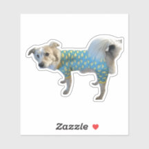 Fee Goose PJs Sticker - Awkward Adorable Dog