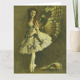 Fée gothique victorienne grande carte de voeux