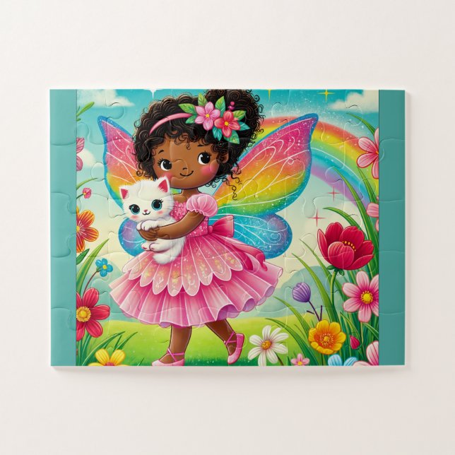"FÉE HEUREUSE & CHATON" PUZZLE (Horizontal)