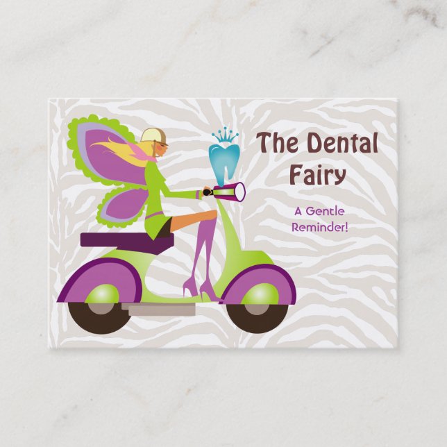 Fée mignonne de scooter de carte de rappel de (Devant)