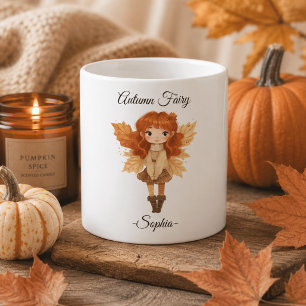 Fée Minimale d'Automne – Mug Personnalisé