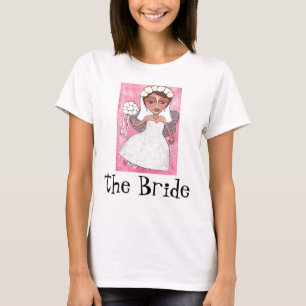 Fée nuptiale & Rose - T-shirt mariage / Mariée