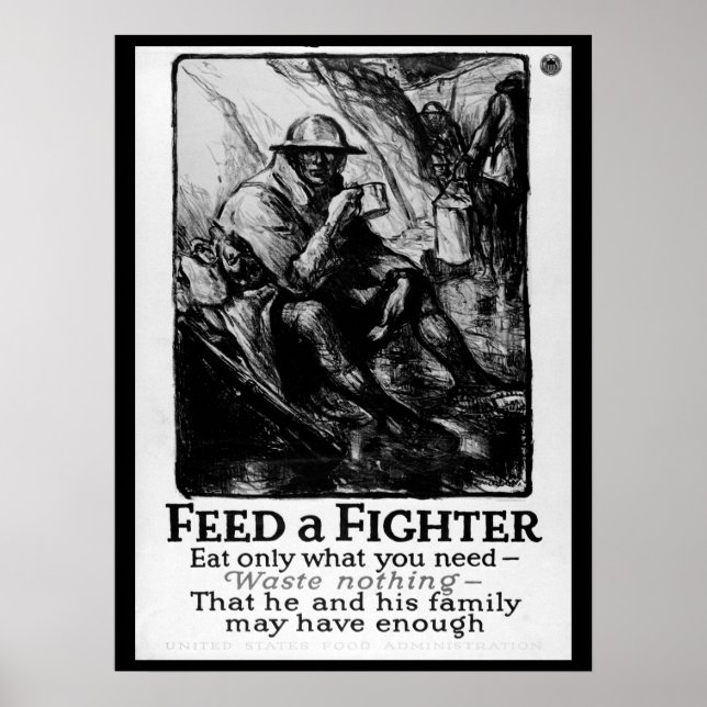 Feed a Fighter/Eat only what you_War image Poster (Front)