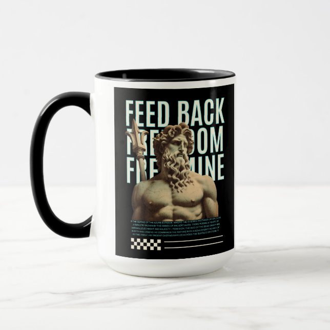  feed back free Dom sculpture mug (Left)