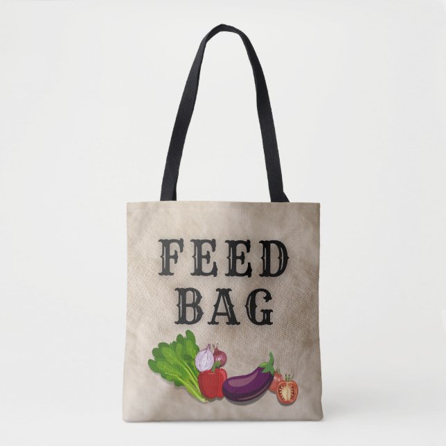 "FEED BAG" - All-Purpose and Everyday Use Tote Bag (Front)