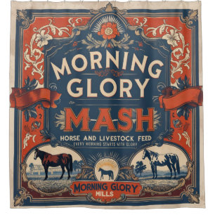 FEED BAG DESIGN MORNING GLORY FEED RED DESIGN
