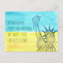Feed Liberty's Flame Postcard