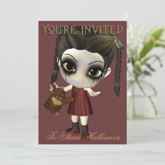 Feed Me Candy Halloween Party Invitation