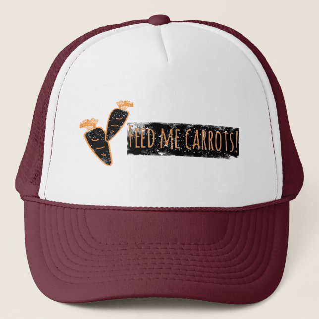 Feed me Carrots Hat / Cap (Front)