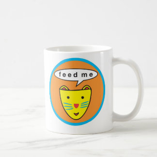 "Feed Me" Cat Logo Mug