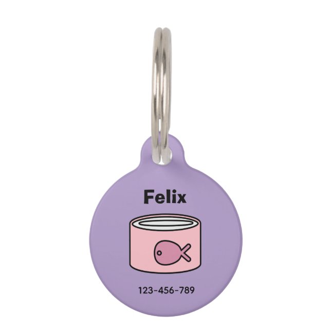 Feed Me! Cat Pet Tag (Front)