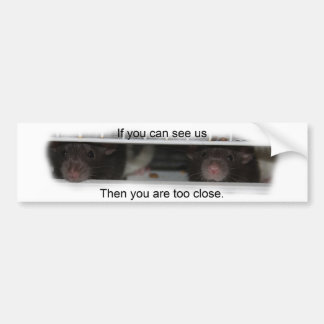 Feed Me Rattie Bumper Sticker