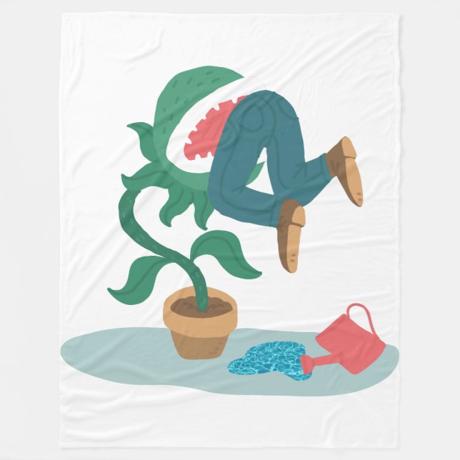feed me venus flytrap blanket (Front)