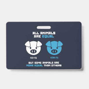 Feed Pig, Acorn  Badge