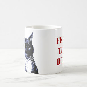 "FEED THE BOO!" Cat Mug