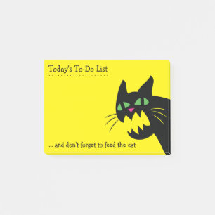 Feed the Cat Funny To-Do or Honey Do List Post-it Notes