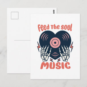 feed the soul music postcard