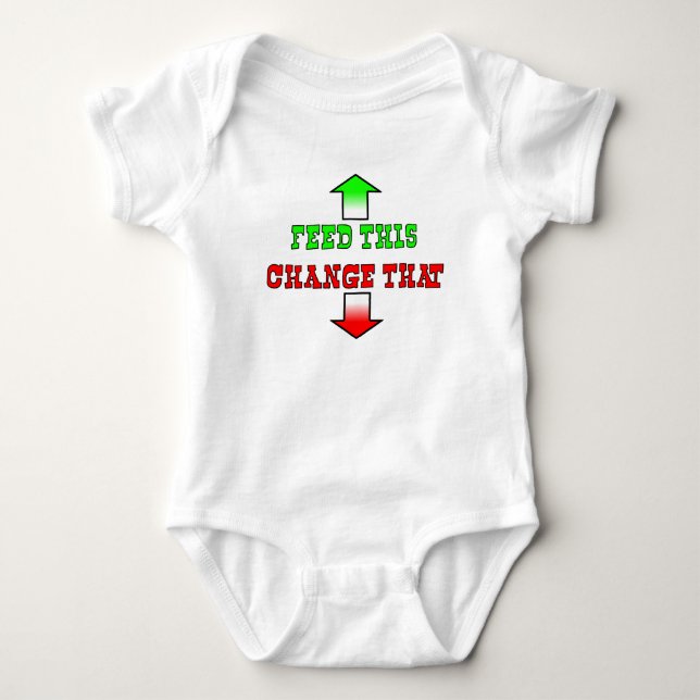 Feed This Funny Baby Romper Humour (Front)