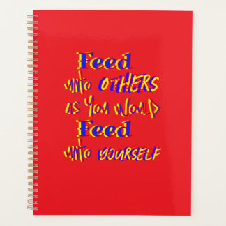 Feed Unto Others Notebook Planner